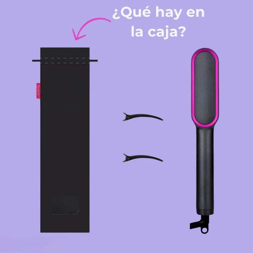 Cepillo Alisador Premium 2 en 1 - Transforma tu Melena en Segundos😍
